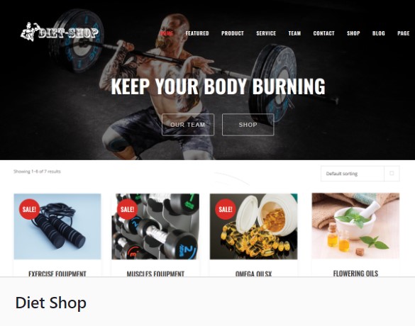 WaaS Template for a Dietary Store